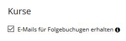 Folgekurs-Benachrichtigung aktivieren/deaktivieren