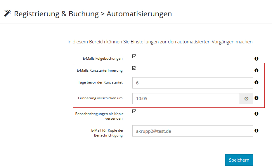 Kursstart- Erinnerung