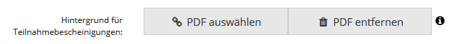 Hintergrund - Teilnahmebescheinigungen