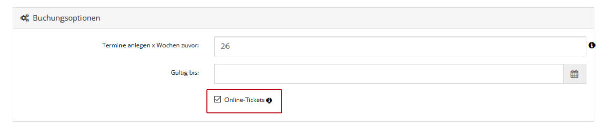 Online Tickets