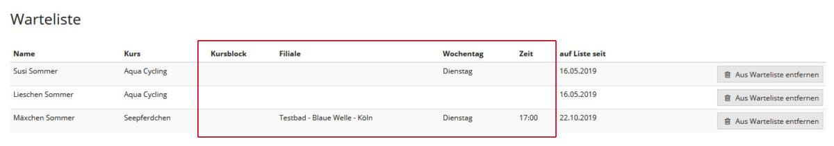 Warteliste
