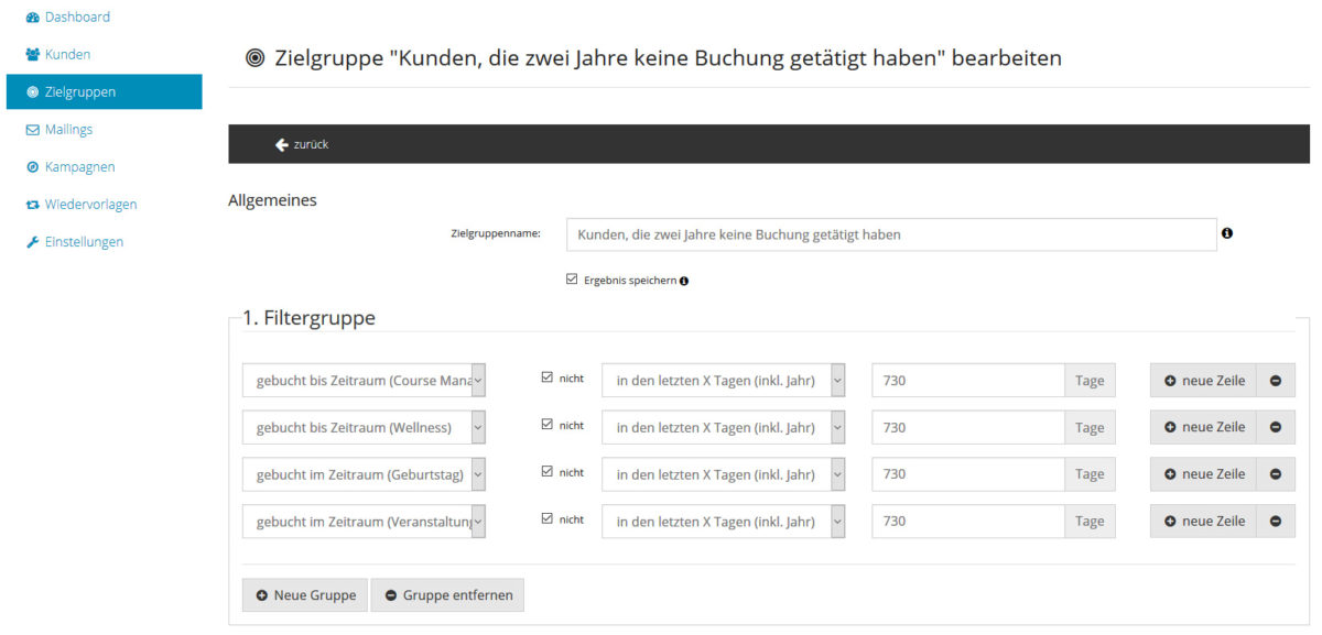 Zielgruppe - CRM