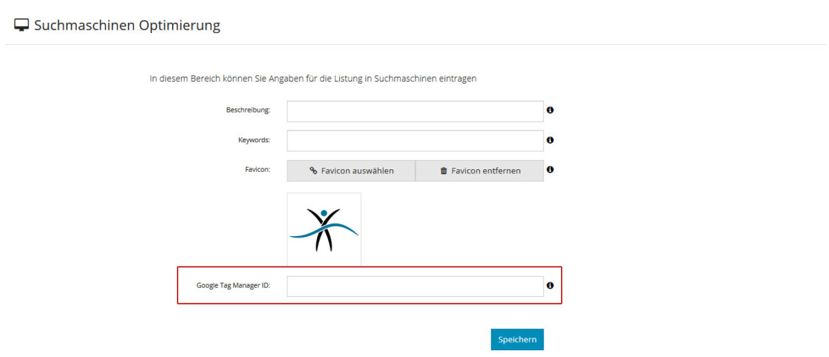 Einstellungen - Suchmaschinenoptimierung