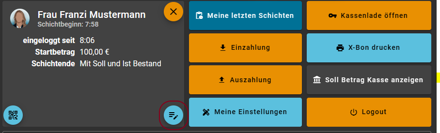 Kasse Kommentarfunktion