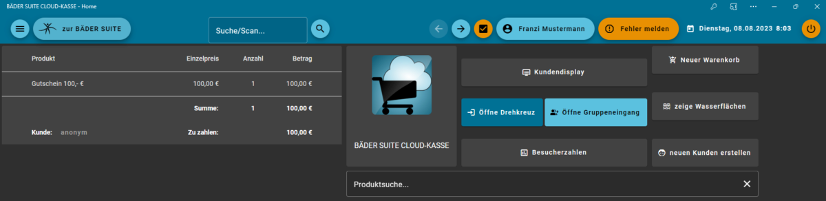 Ansicht nach dem Update