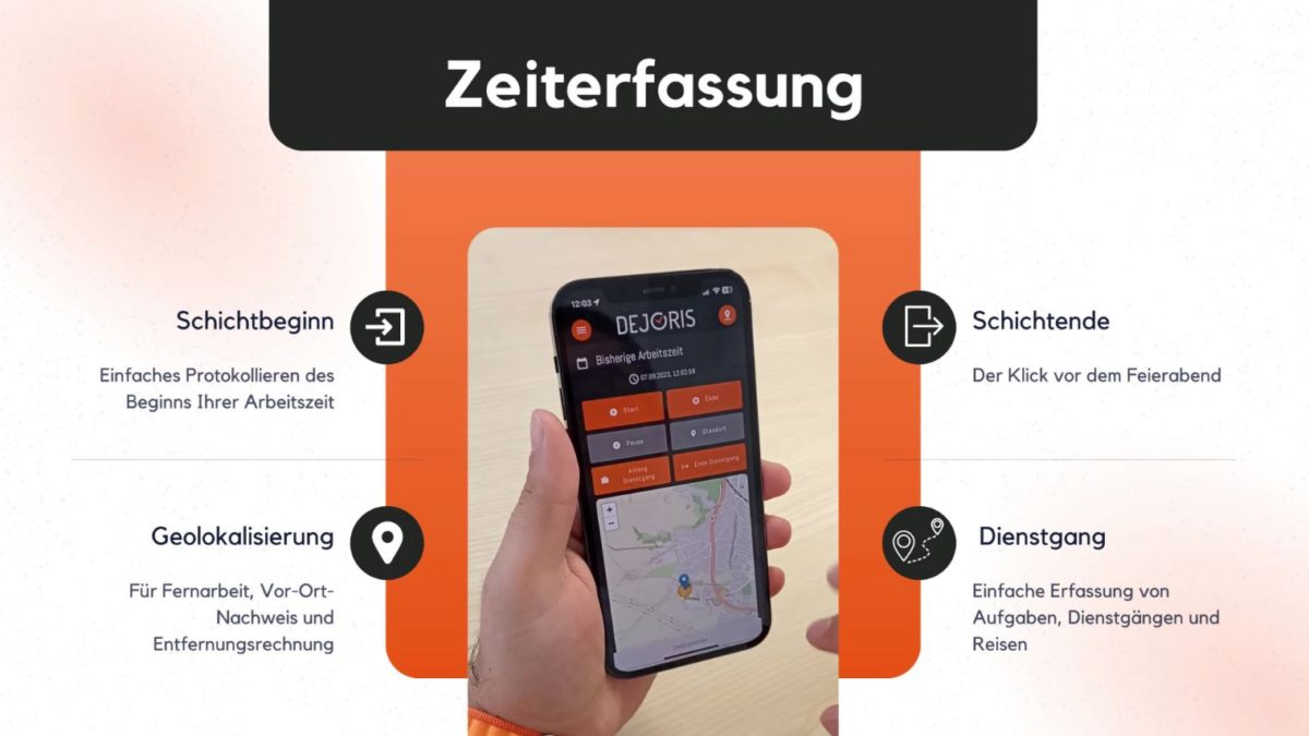 DEJORIS light Arbeitszeiterfassung
